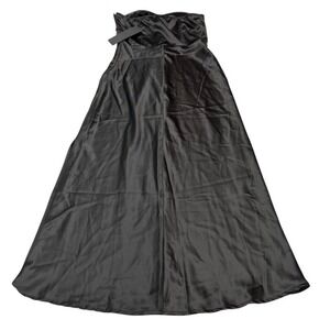 Know One Cares Dress Womens S Black Satin Corset Midi A‎ Line Whimsigoth Fairy